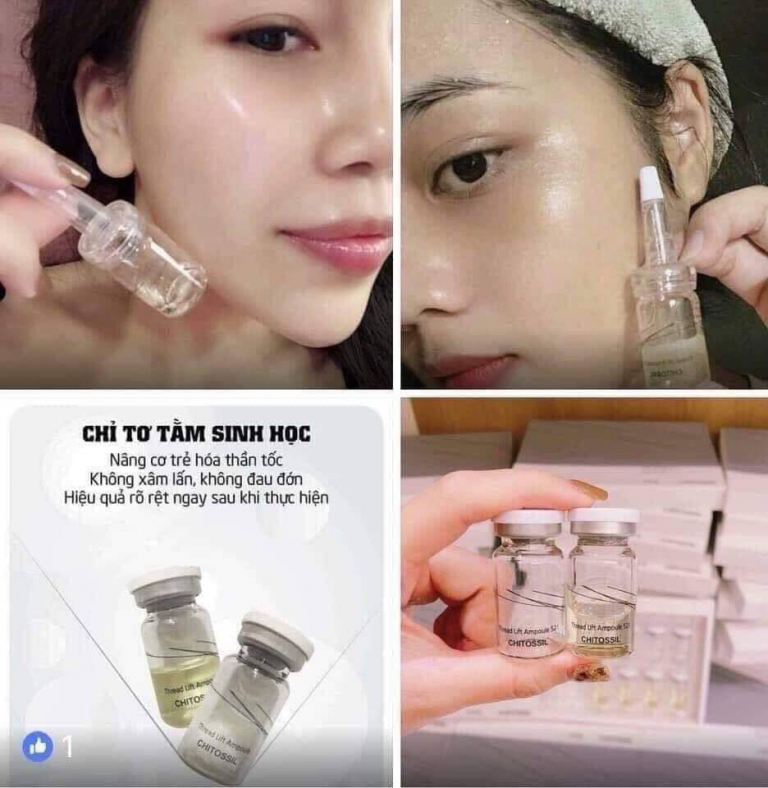 Tinh Chất Chỉ Tơ Tằm Chitossil Thread Lift Ampoule 521 hoanglinhskincare